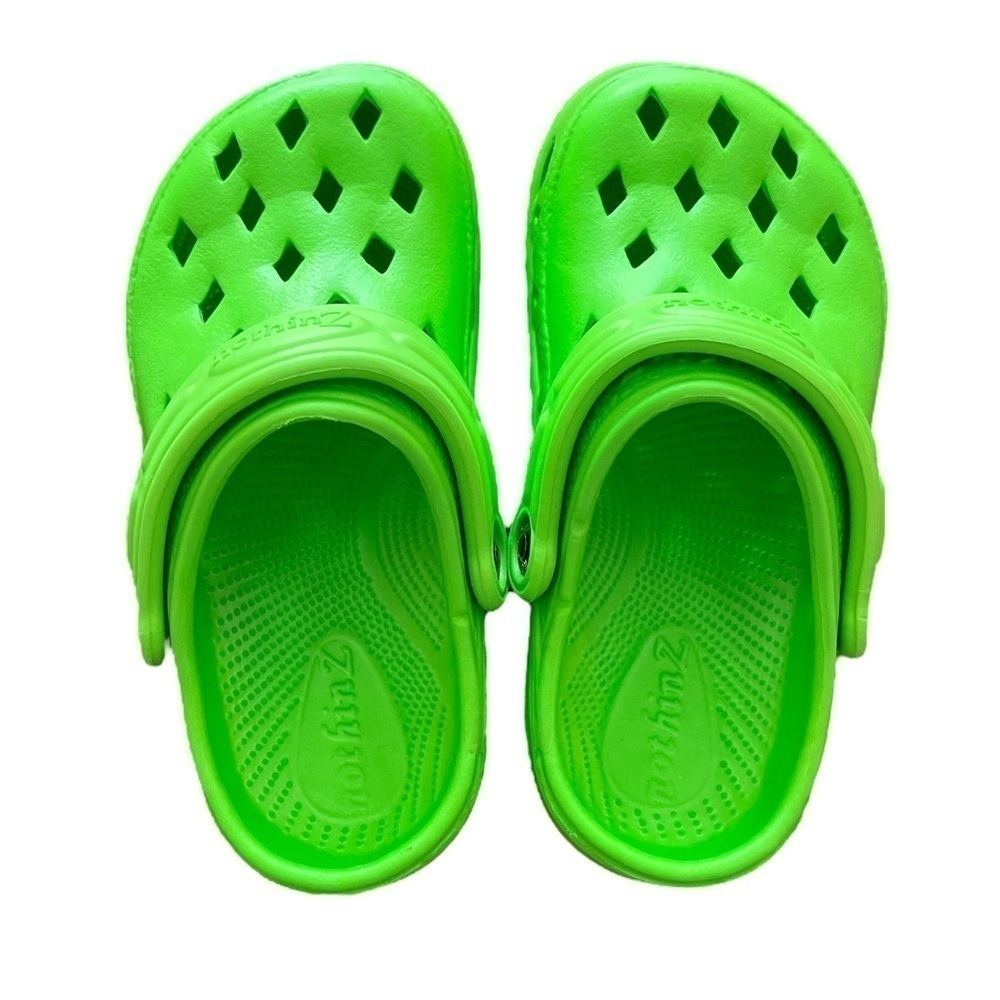 NWOT NothinZ unisex green closed-toe slip-on waterproof outdoor clogs shoes